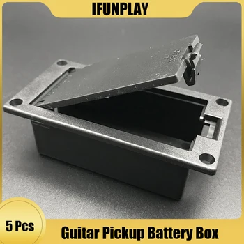 5pcs 9V батерия случай притежателя капак кутия замяна за активна китара бас пикап високо качество Guitarra аксесоари C тип