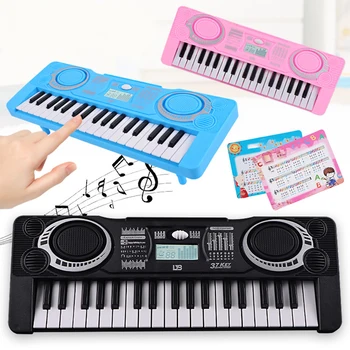37 клавиши електрически пиано LED дисплей преносим цифров електронен пиано деца образователна играчка деца музикален инструмент