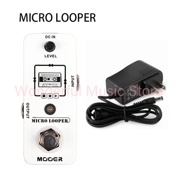 Mooer Micro looper Mini Loop запис Ефект педал Максимално време за запис 30 минути за електрическа китара True байпас китарни части