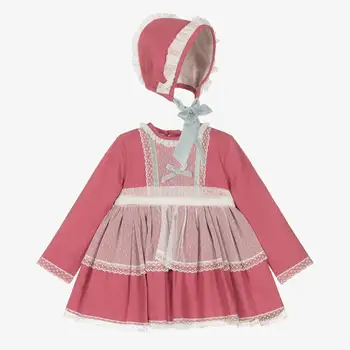 Бебешки испански рокли Комплект за момичета Летни деца Бутиково облекло Новородено Брат Сестра Съвпадение на дрехи Комплект