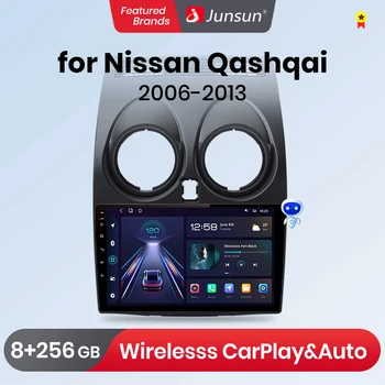 Junsun Radio за Nissan Qashqai J10 2006 - 2013 Безжичен CarPlay Android Auto Car Multimedia Player GPS 2 din autoradio