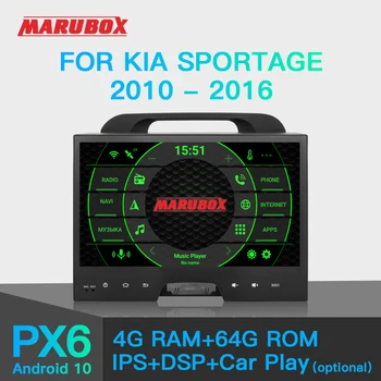 MARUBOX 2Din Android 10.0 За KIA Sportage 2010-2016 10 инчов IPS 8 / 6 ядро 4G + 64G GPS радио Wifi кола мултимедиен плейър KD1075