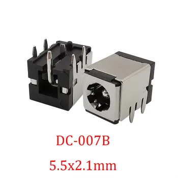 2 / 5 / 10Pcs DC-007B 5.5x2.1mm DC конектор DC-007B 5.5 * 2.1mm DC захранване женски жак адаптер за свързване с желязна скоба