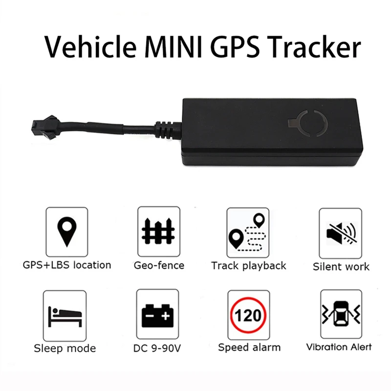 1Set Mini GPS превозно средство кола мотоциклет тракер проследяване устройство локатор лесно инсталиране GPS + LBS + AGPS