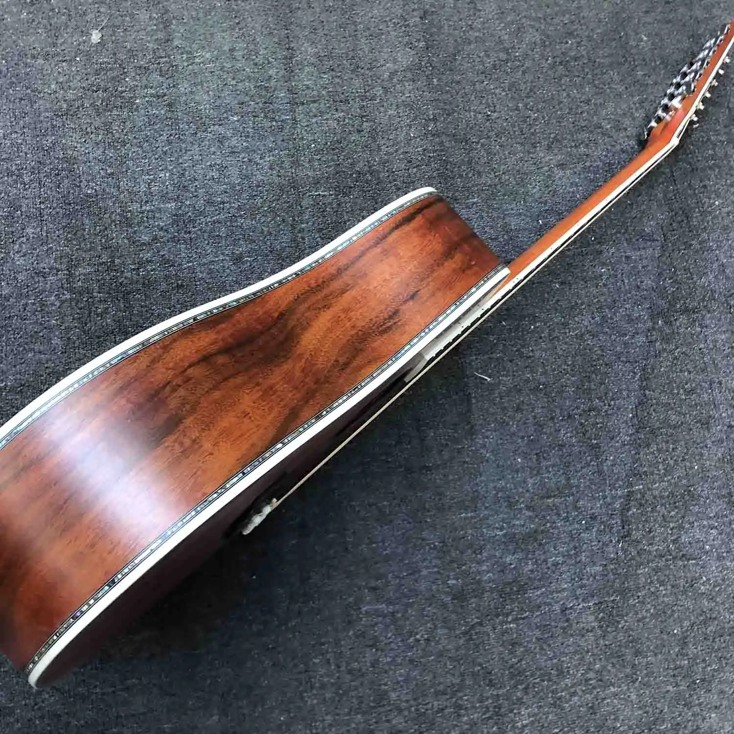 Custom Grand 12 Strings D Body акустична китара с твърда KOA Wood Top Abalone Пълна сатенена довършителна