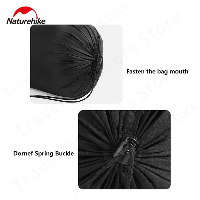 Naturehike 4 размера къмпинг компресия чанта 40D найлон водоустойчив спален чувал чанта за съхранение екстремни компресия капсула чанта