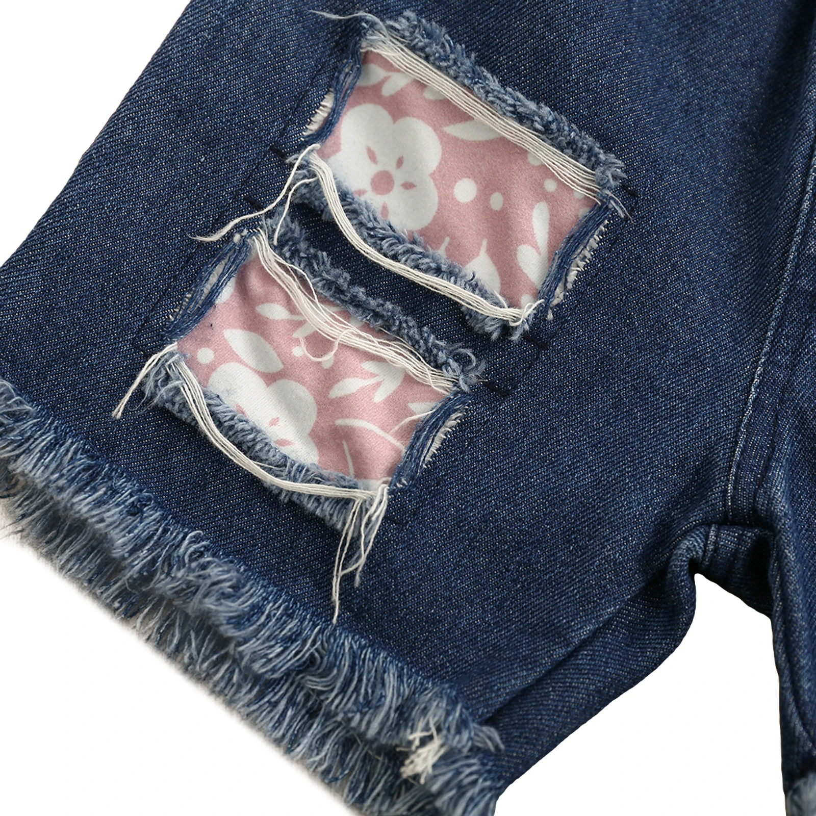 New Kid Camisole Top + скъсани дънки със сурови ръбове, лък декорация ластик лятна дреха