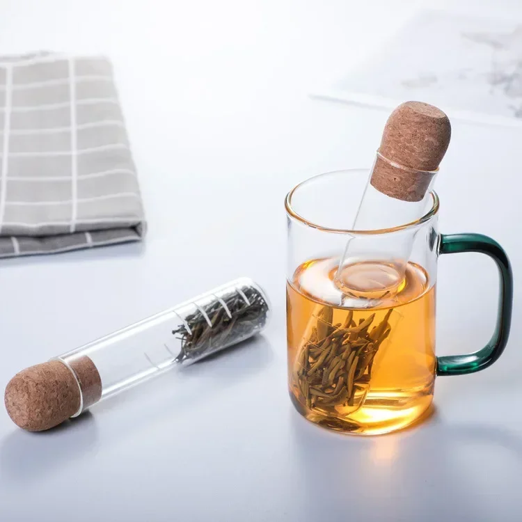 Pipe Design чай инфузер чаша филтър Puer стъкло епруветка цедка Ools аксесоар за теч билка творчески