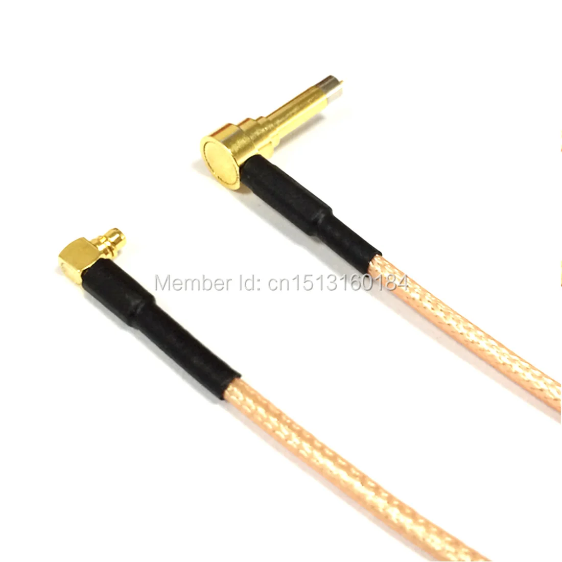 Нов безжичен модем Wire MMCX мъжки щепсел прав ъгъл към MS156 прав ъглов конектор RG316 коаксиален кабел Pigtail 15CM 6